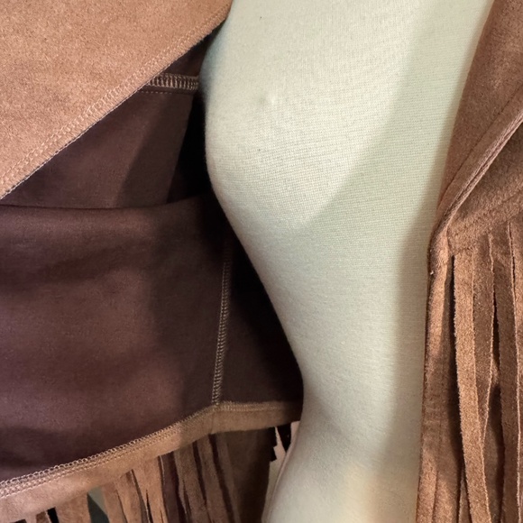 PRETTYGARDEN Women's Fringe Faux Suede Leather Jacket - Picture 6 of 8